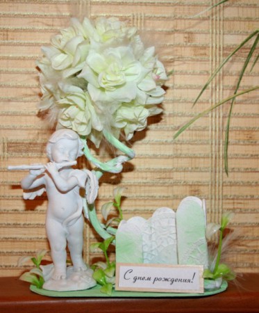 визитница настольная ручной работы "Ретро" (как примар) 