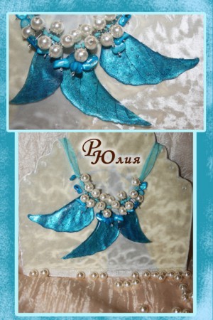 бижутерия ручной работы (скелетированные листья, смола)